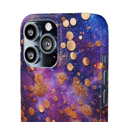 Cosmic Glitter Circles - iPhone Snap Case