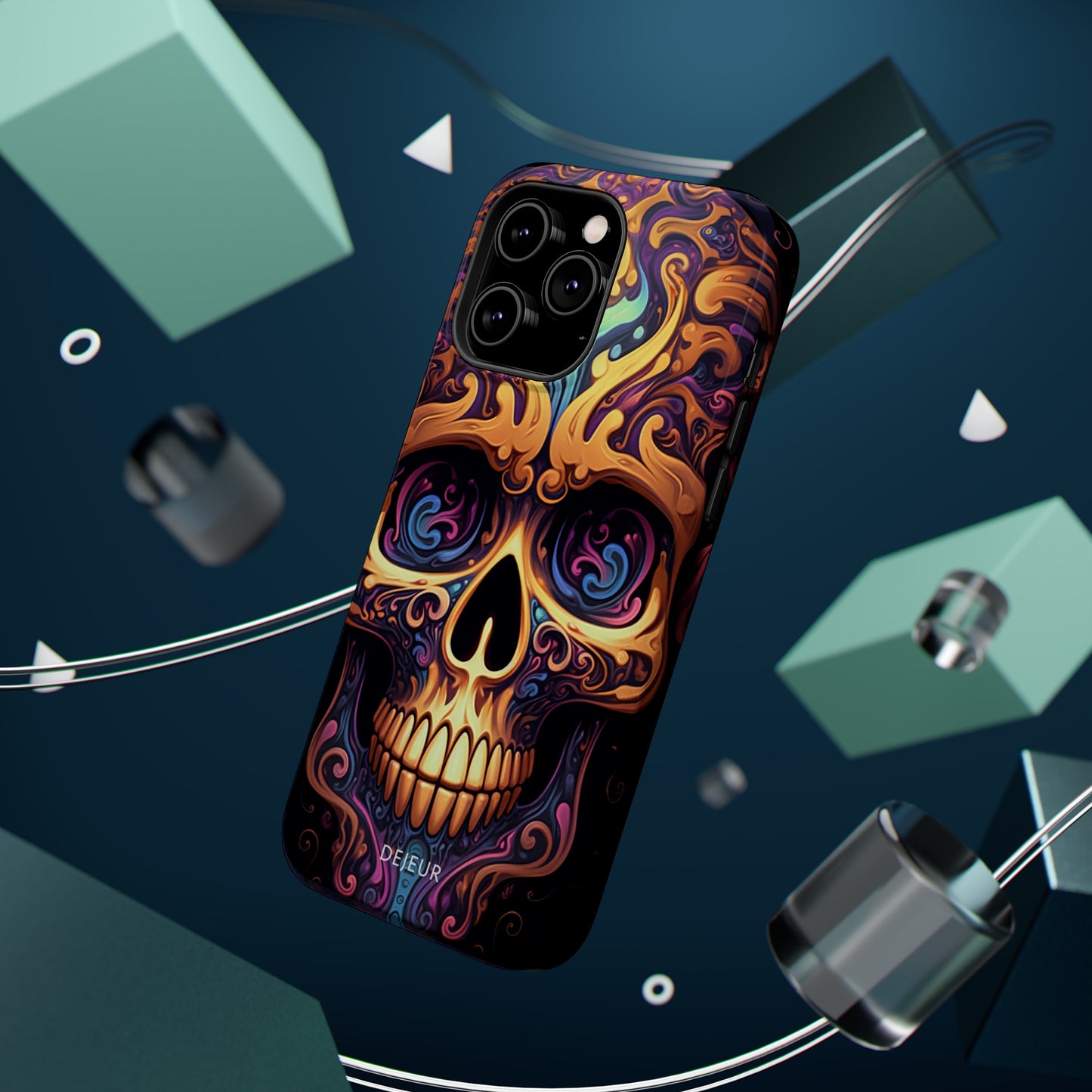 Paisley Skull - iPhone MagSafe Tough Case