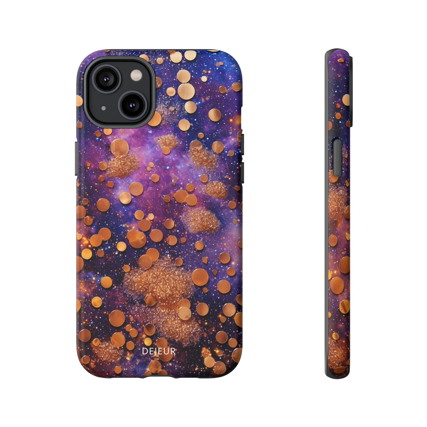 Cosmic Glitter Circles - iPhone Tough Case