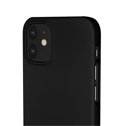 Pure Black - iPhone Snap Case