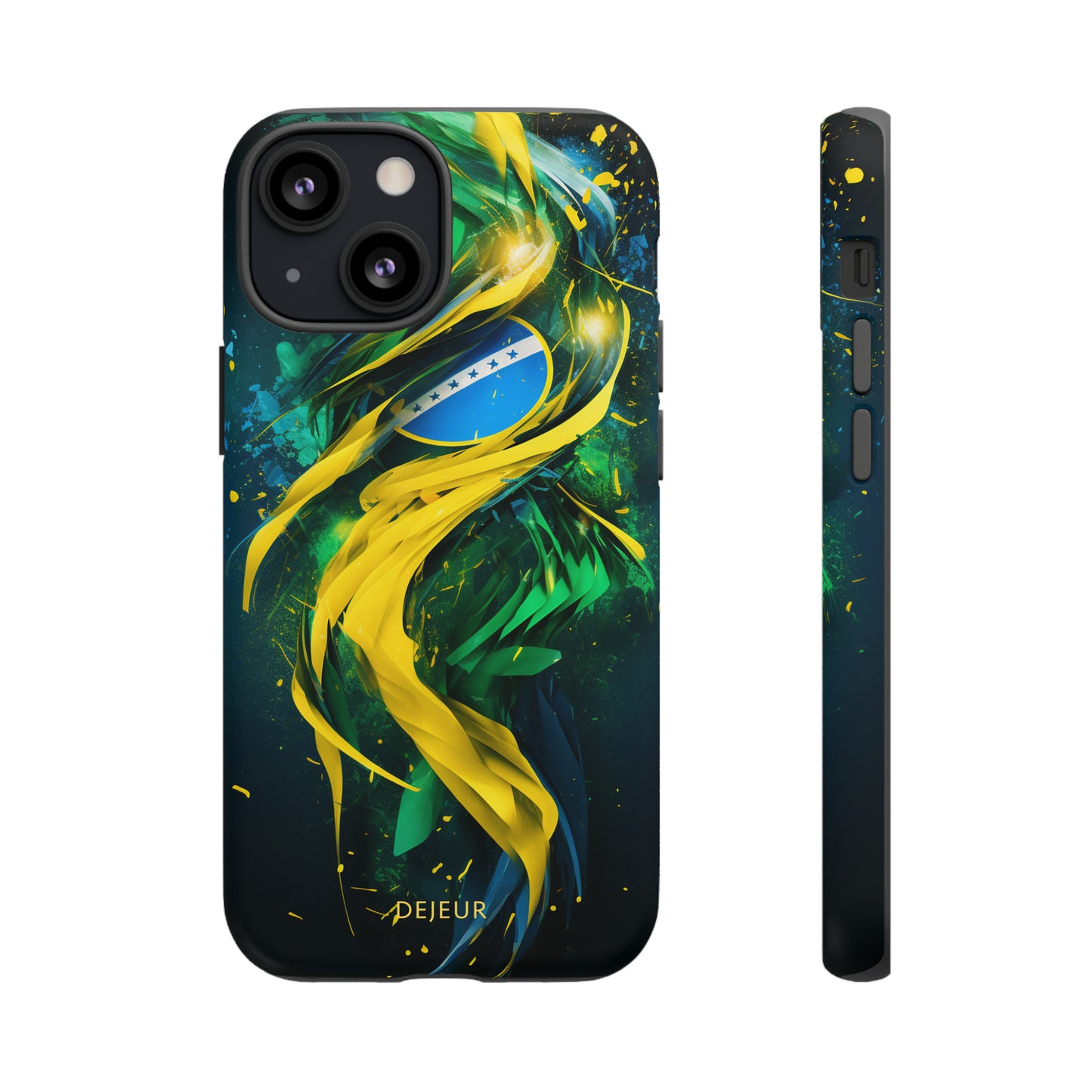 Brazil Splatter Design - iPhone Tough Case