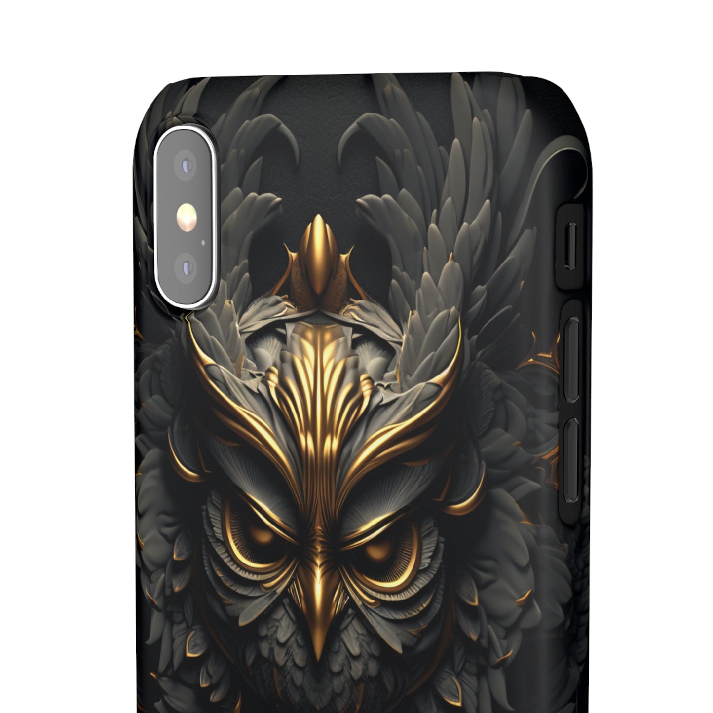 Golden Dark Owl - iPhone Snap Case