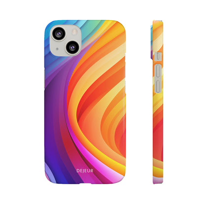 Rainbow Waves - iPhone Snap Case