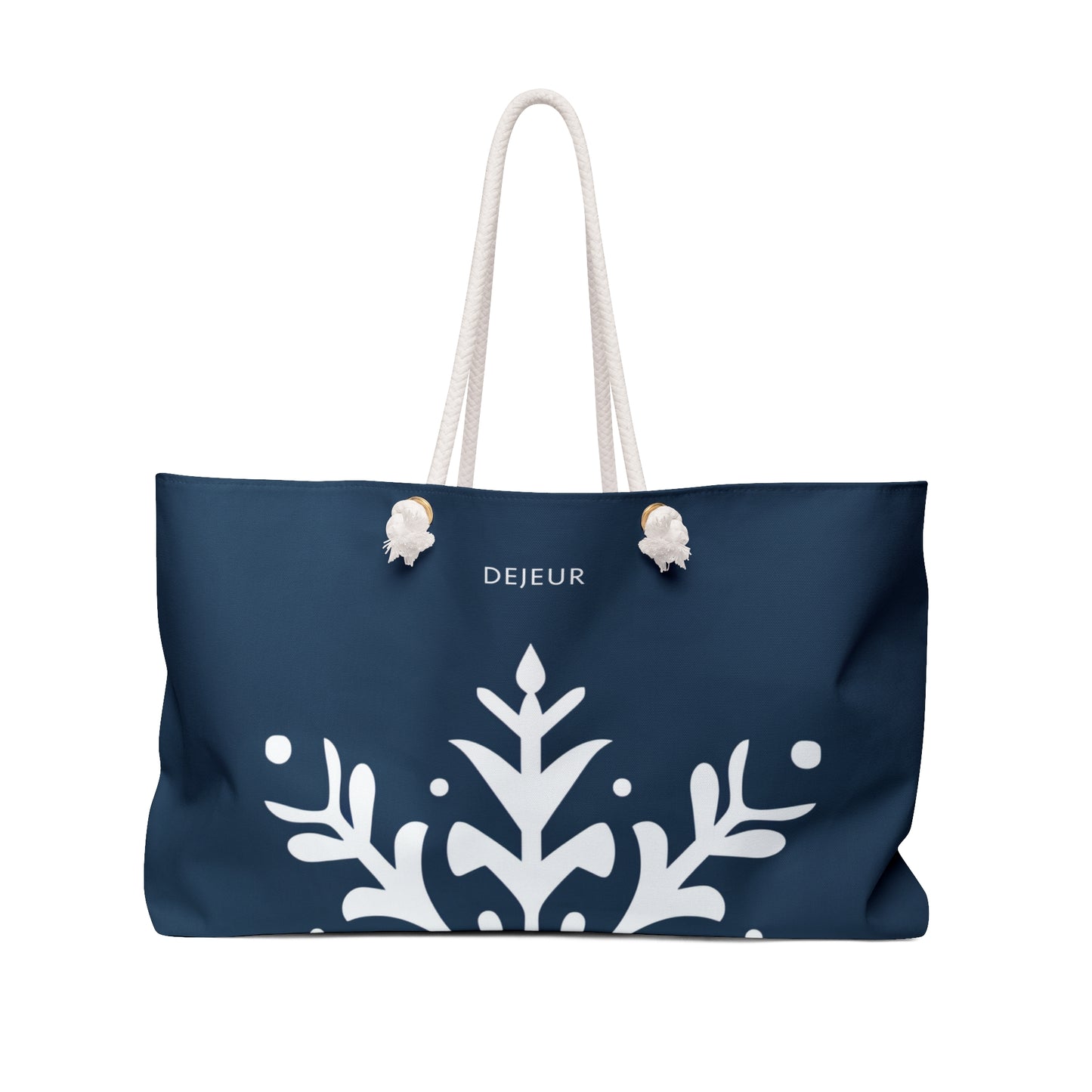 Weekender Tote Bag - Snowflake Elegance