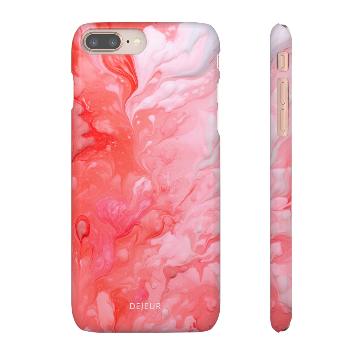 Rose Pink Marble - iPhone Snap Case