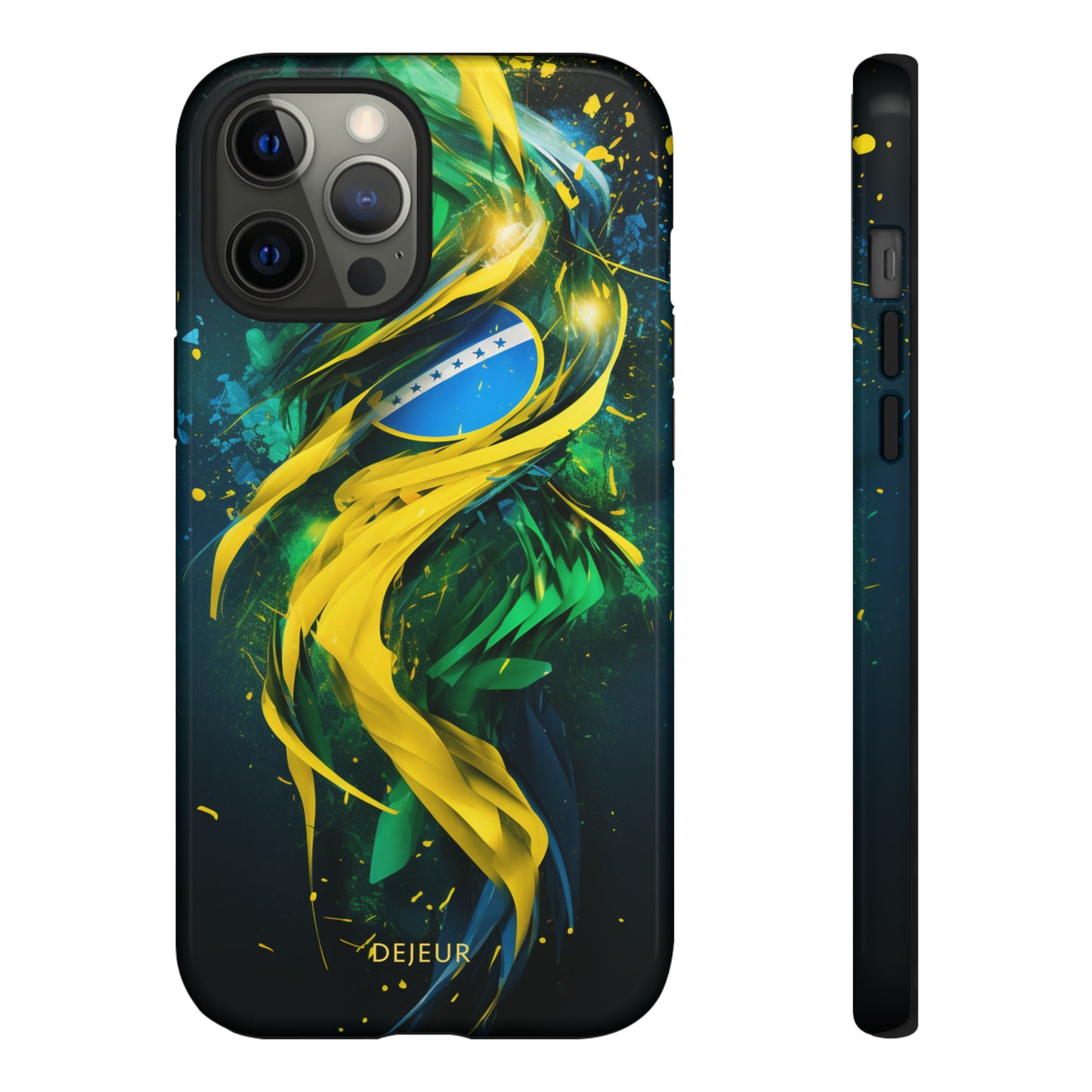 Brazil Splatter Design - iPhone Tough Case