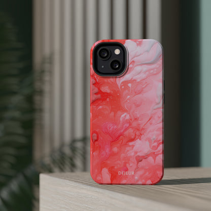 Rose Pink Marble - iPhone MagSafe Tough Case