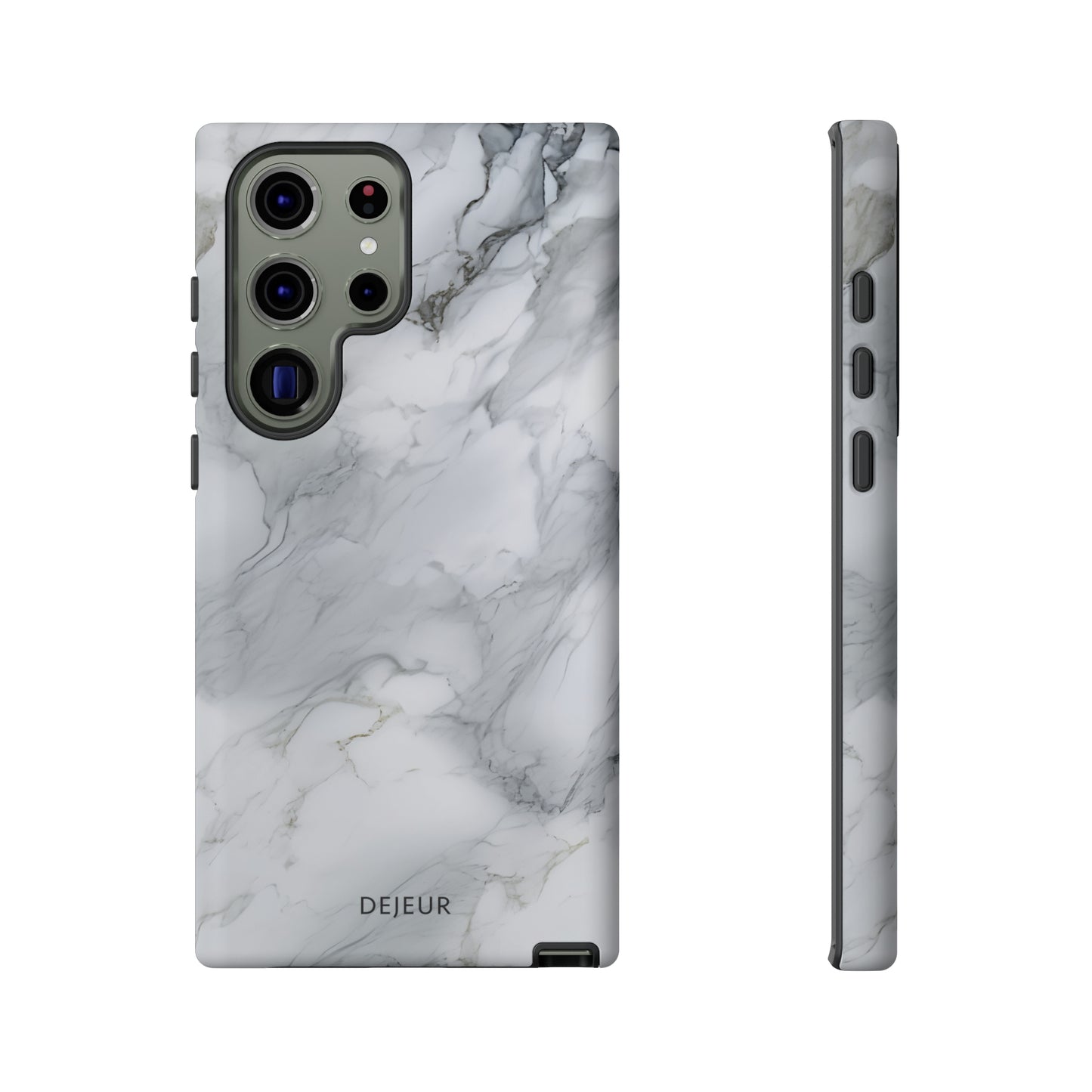 Platinum Silver Marble - Samsung Galaxy Tough Case