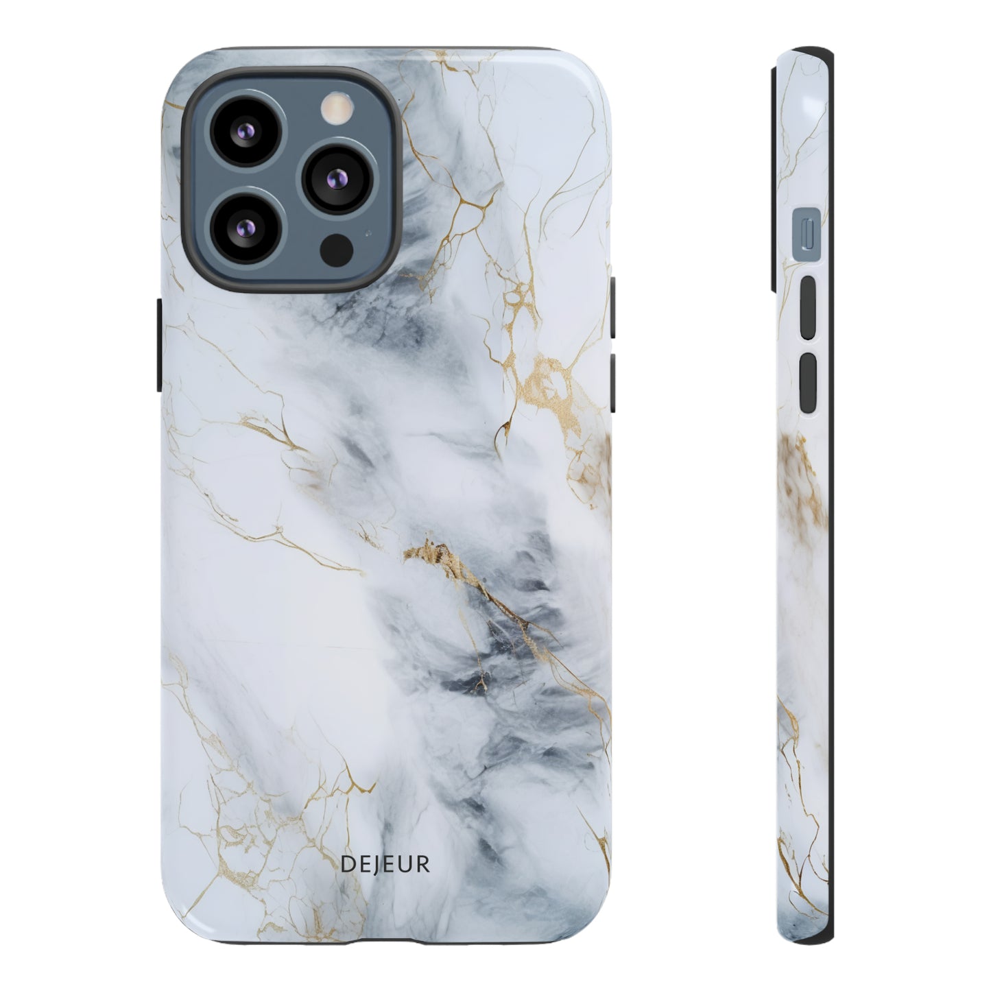 White Gold Marble - iPhone Tough Case