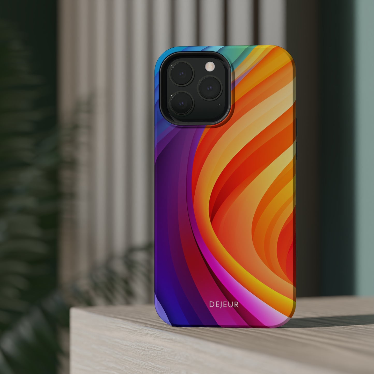 Rainbow Waves - iPhone MagSafe Tough Case