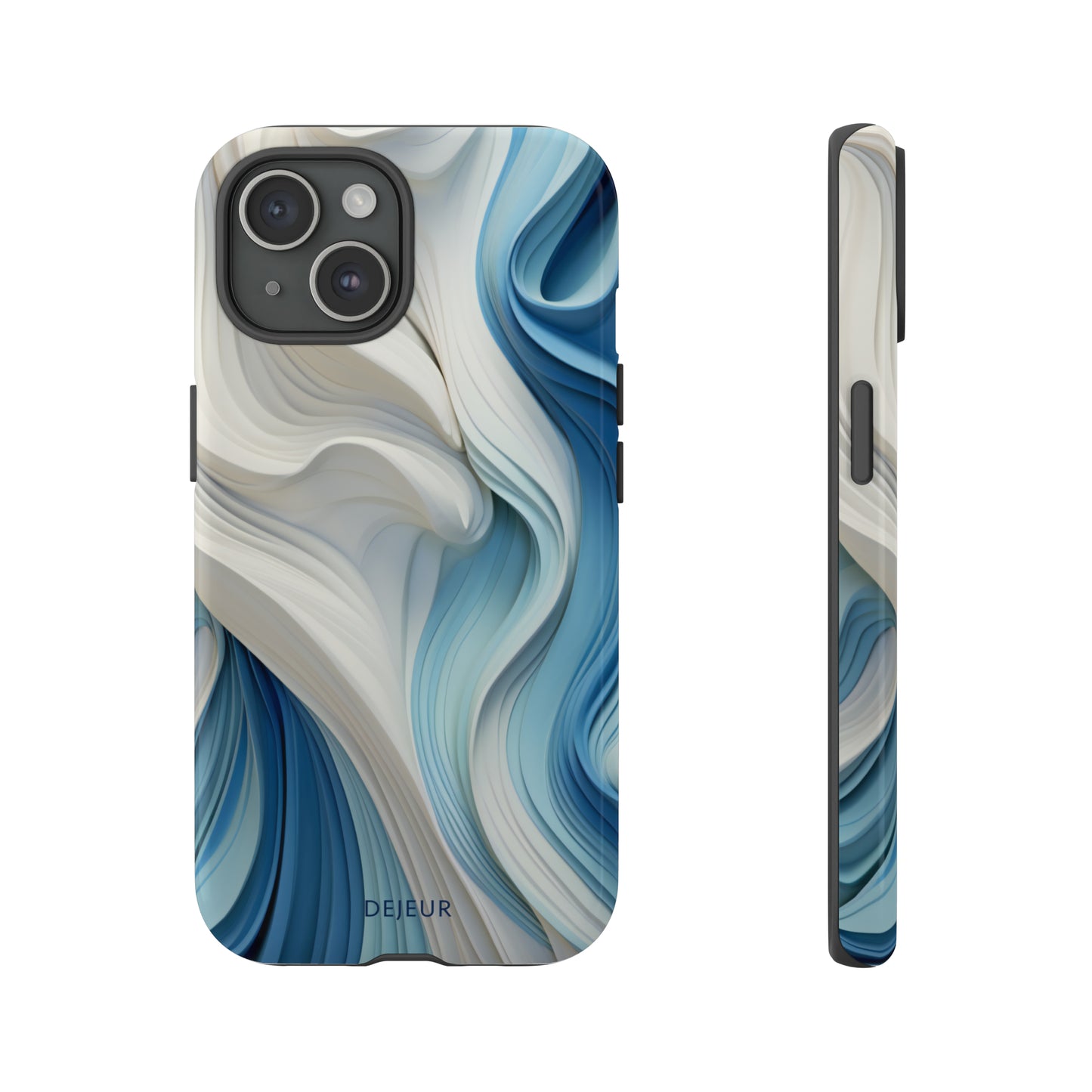 Blue Cream Ripple - iPhone Tough Case