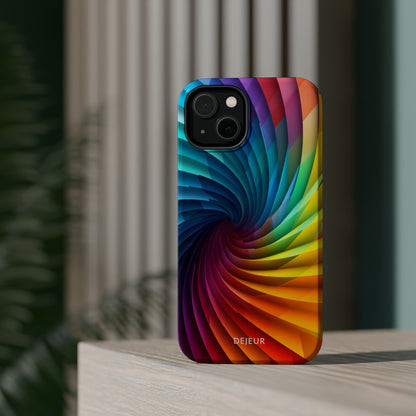 Rainbow Spiral - iPhone MagSafe Tough Case