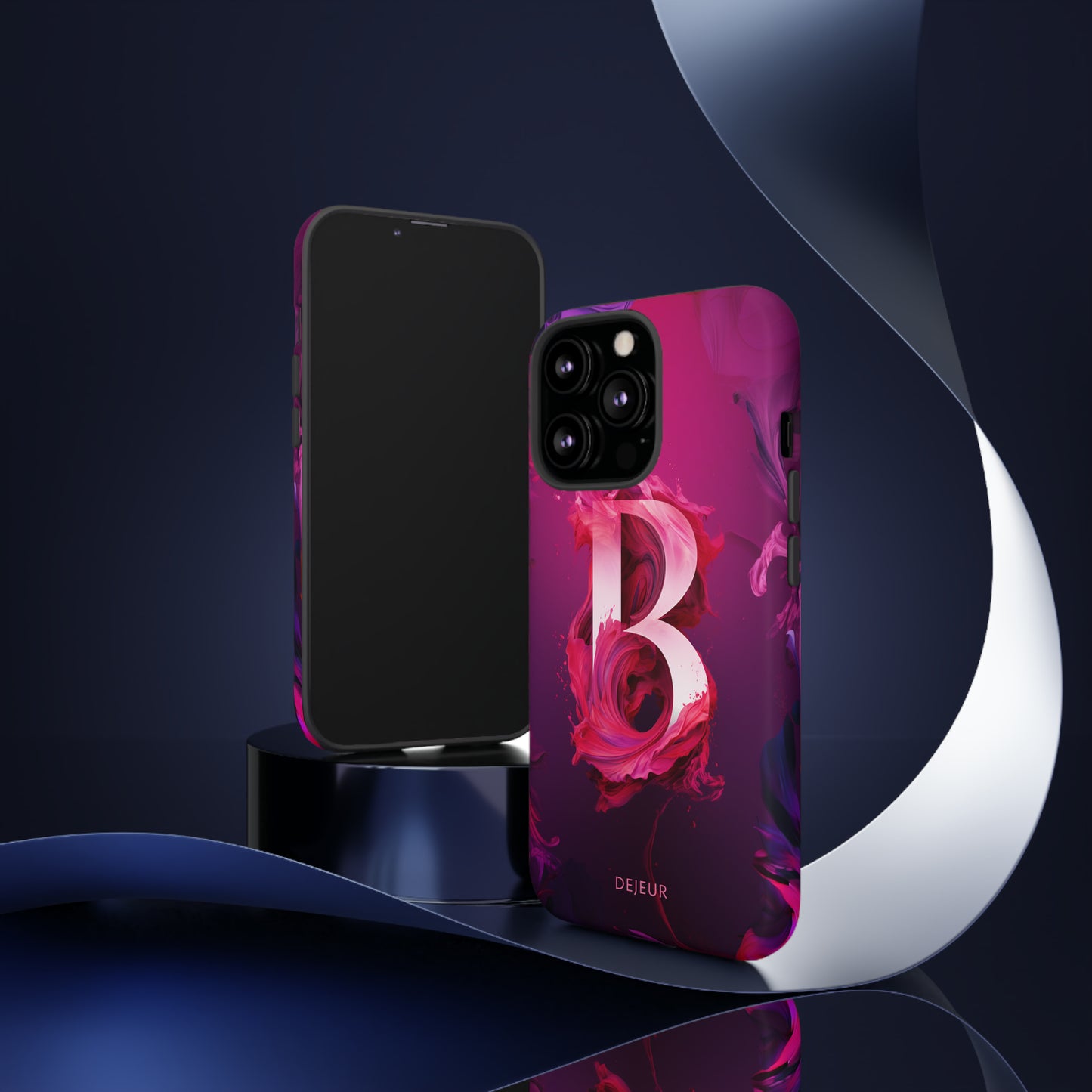 B Pink Splash - iPhone Tough Case