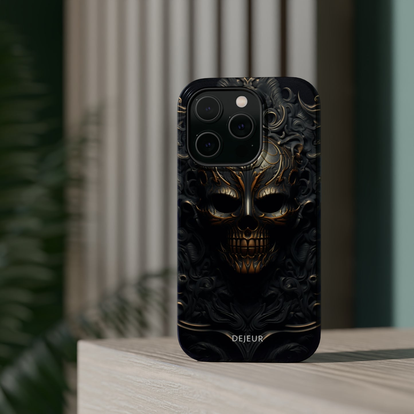 Dark Bronze Skull - iPhone MagSafe Tough Case