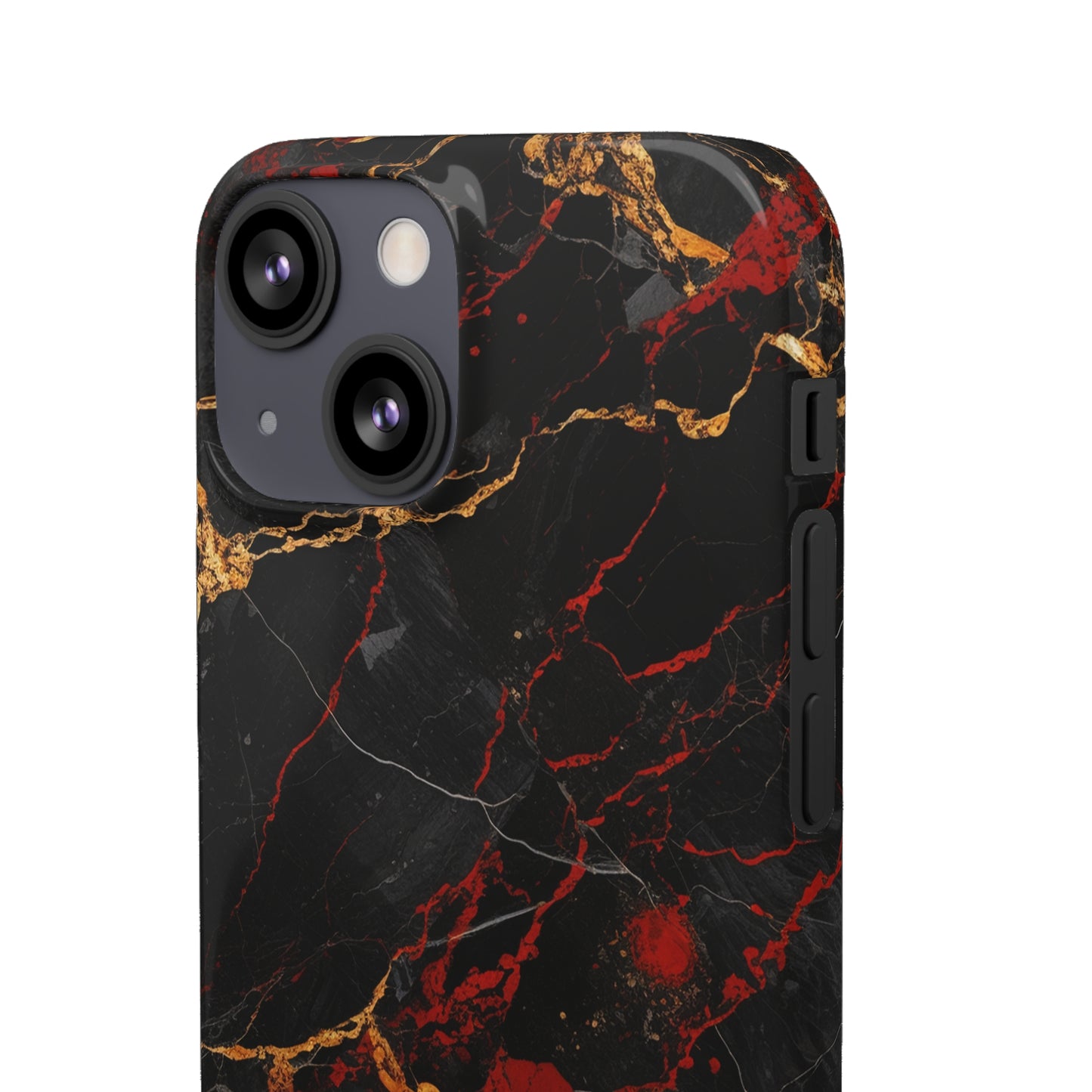 Dark Crimson Marble - iPhone Snap Case