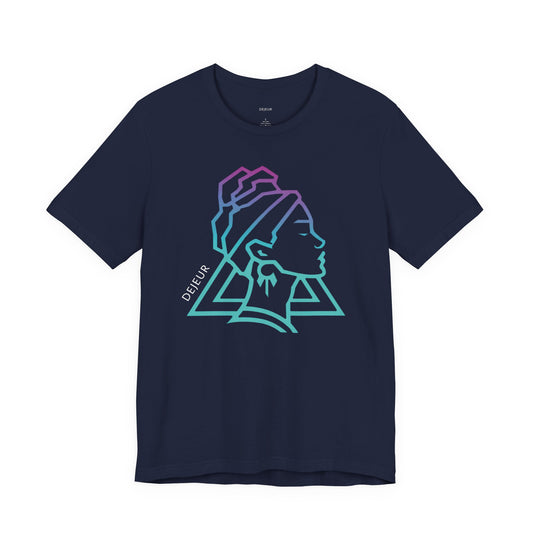 Neon Abstract Woman's Profile - T-Shirt