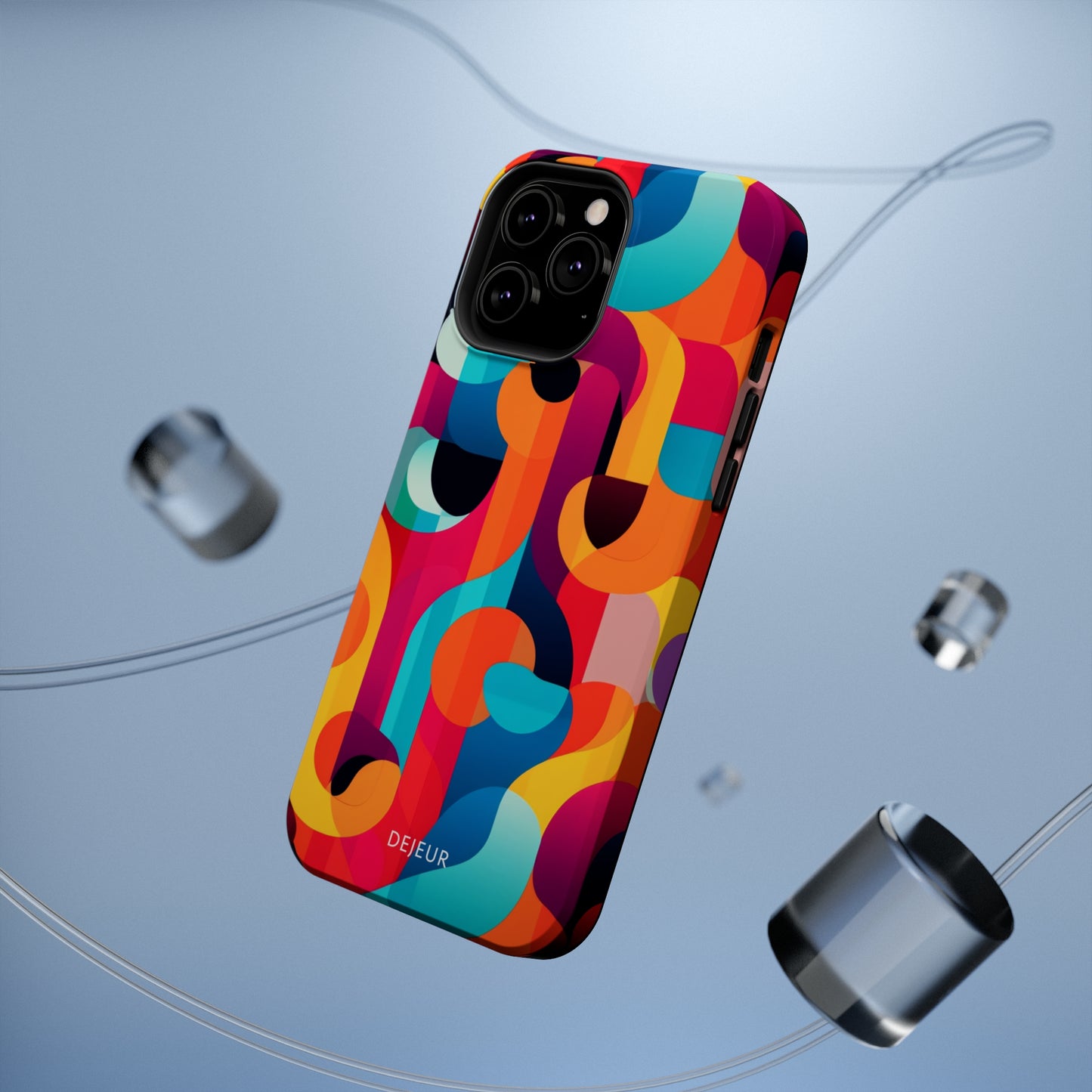 Curved Abstract Shapes - iPhone MagSafe Tough Case