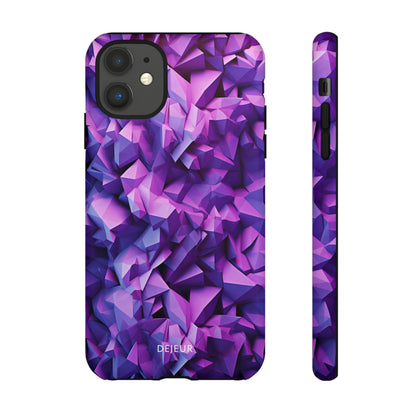 3D Purple Pattern - iPhone Tough Case