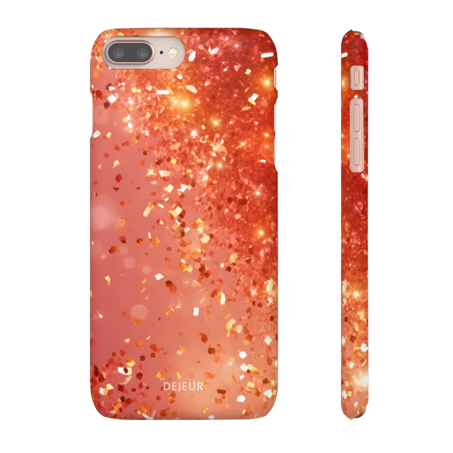 Rose Confetti Glitter - iPhone Snap Case