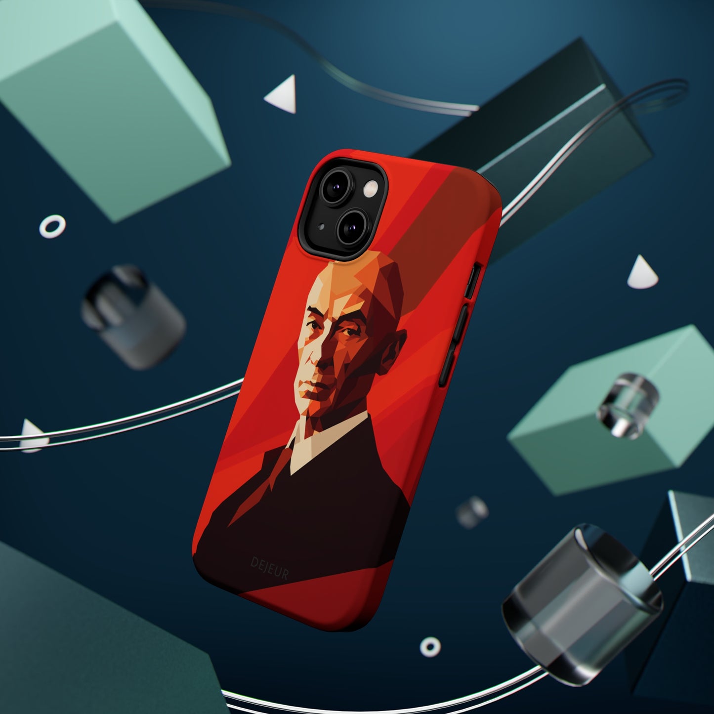 Oppenheimer Minimalist Portrait - iPhone MagSafe Tough Case