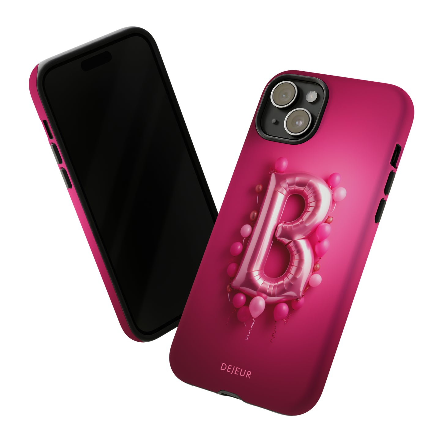 B Magenta Pink Balloons - iPhone Tough Case