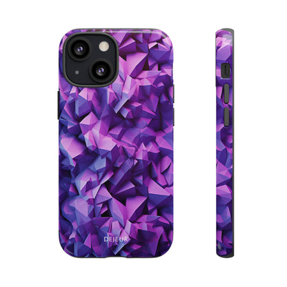 3D Purple Pattern - iPhone Tough Case