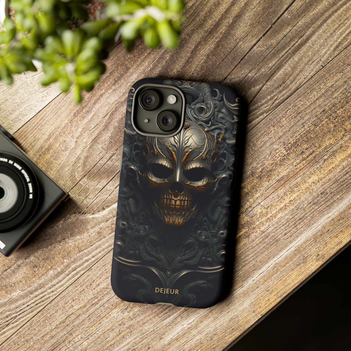 Dark Bronze Skull - iPhone Tough Case