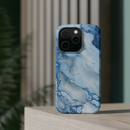 Sky Blue Marble - iPhone MagSafe Tough Case