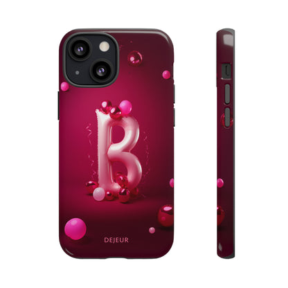 B Pink Party Balloons - iPhone Tough Case