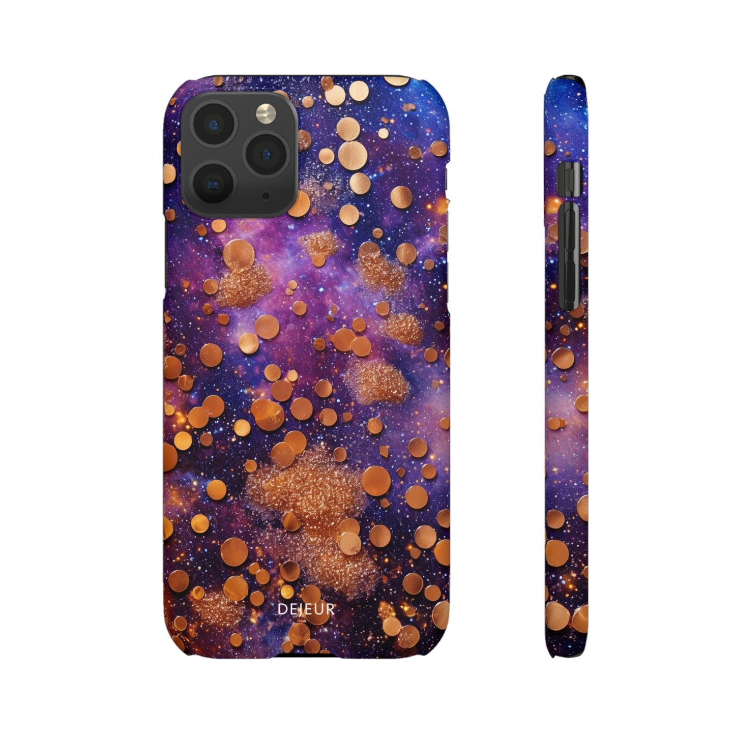 Cosmic Glitter Circles - iPhone Snap Case