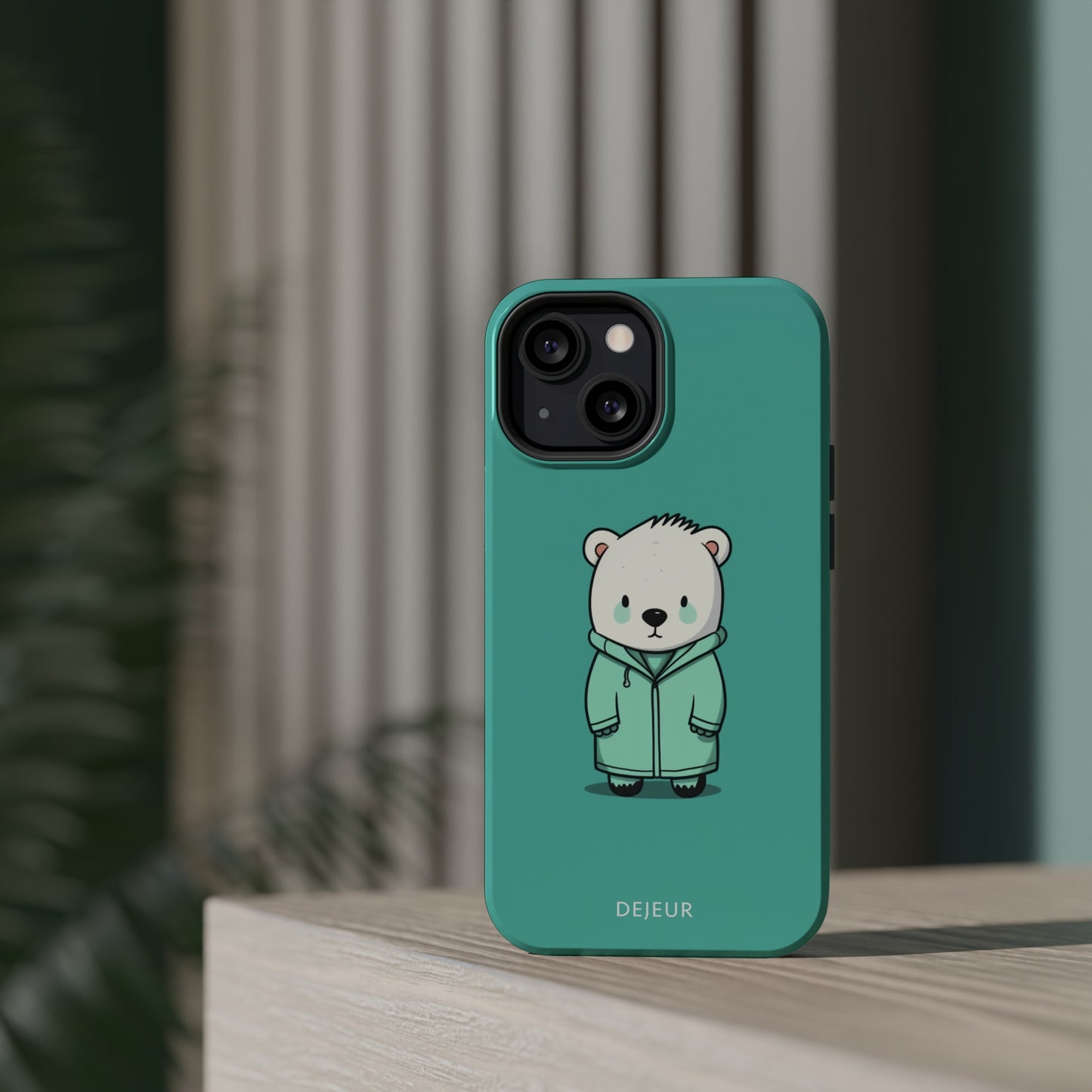 Aqua Coat Bear - iPhone MagSafe Tough Case