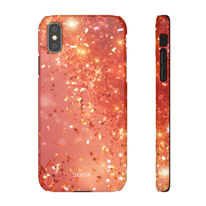 Rose Confetti Glitter - iPhone Snap Case