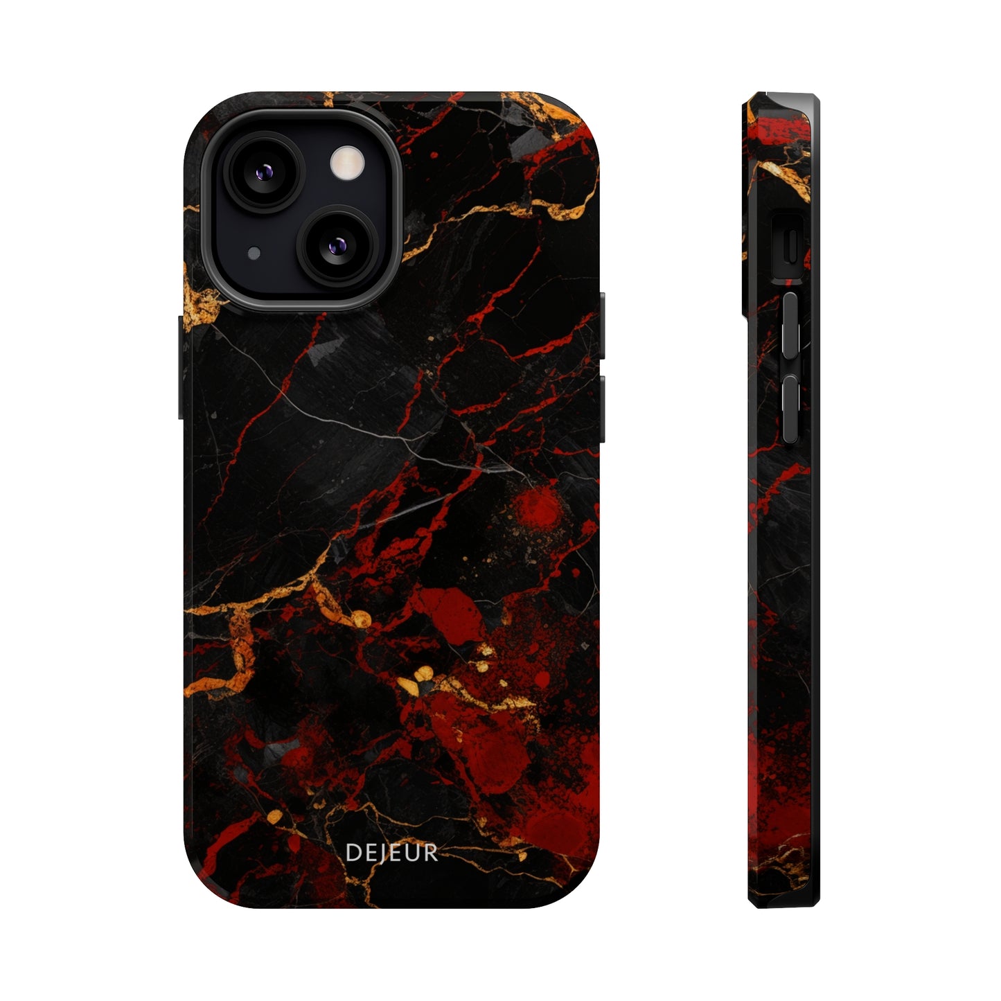 Dark Crimson Marble - iPhone MagSafe Tough Case