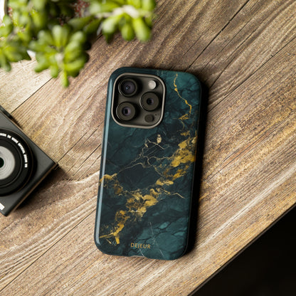 Gold Shadow Marble - iPhone Tough Case