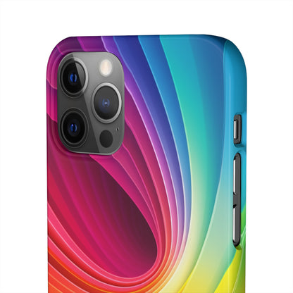 Rainbow Swirl - iPhone Snap Case