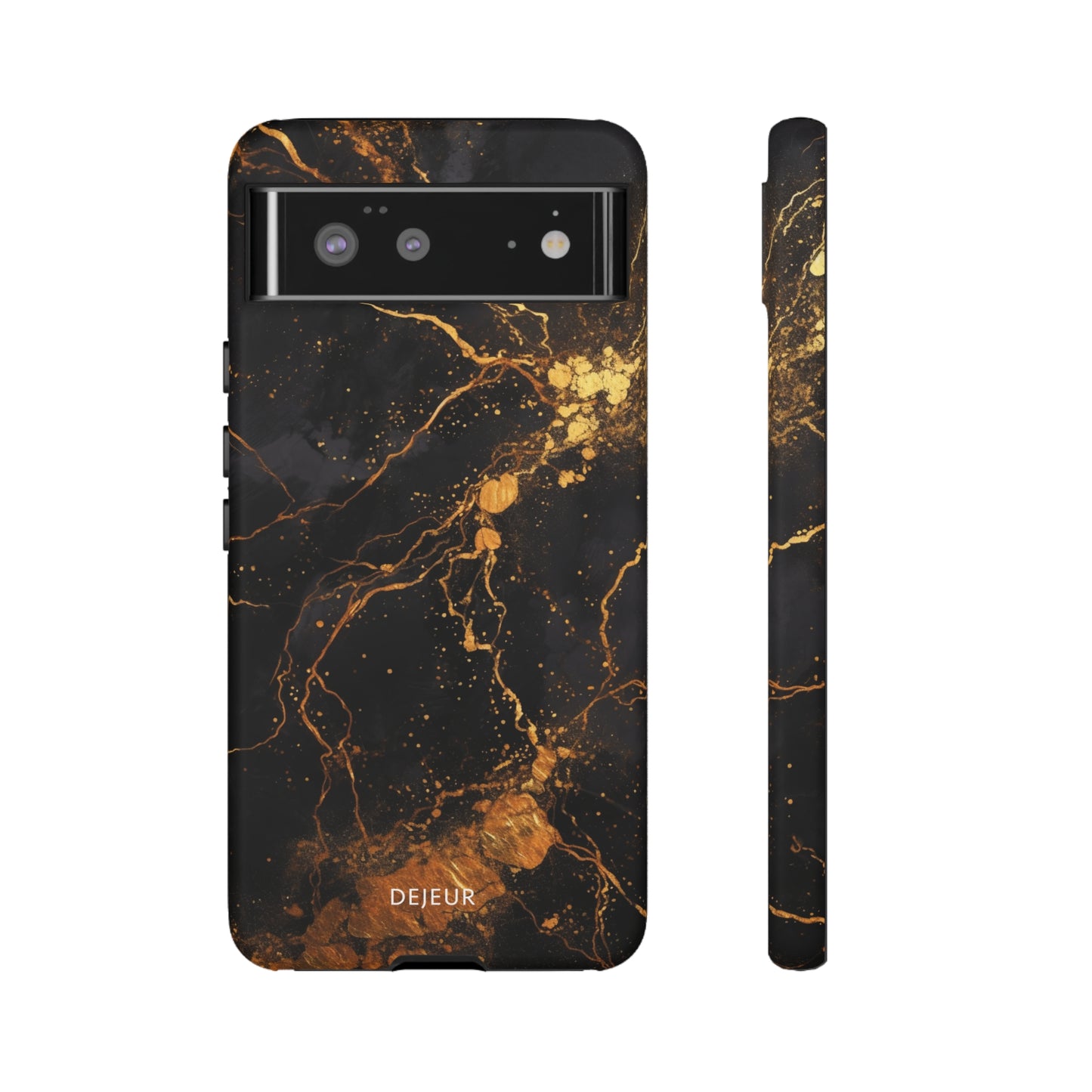 Dark Gold Amber Marble - Google Pixel Tough Case