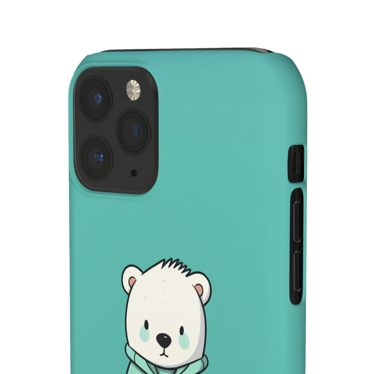 Aqua Coat Bear - iPhone Snap Case