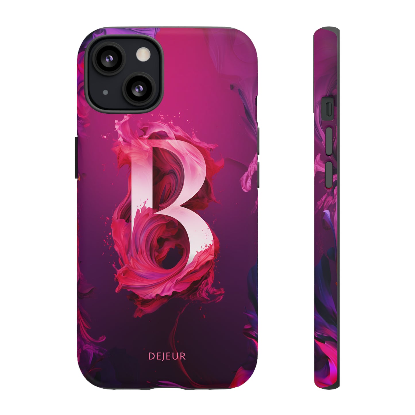 B Pink Splash - iPhone Tough Case