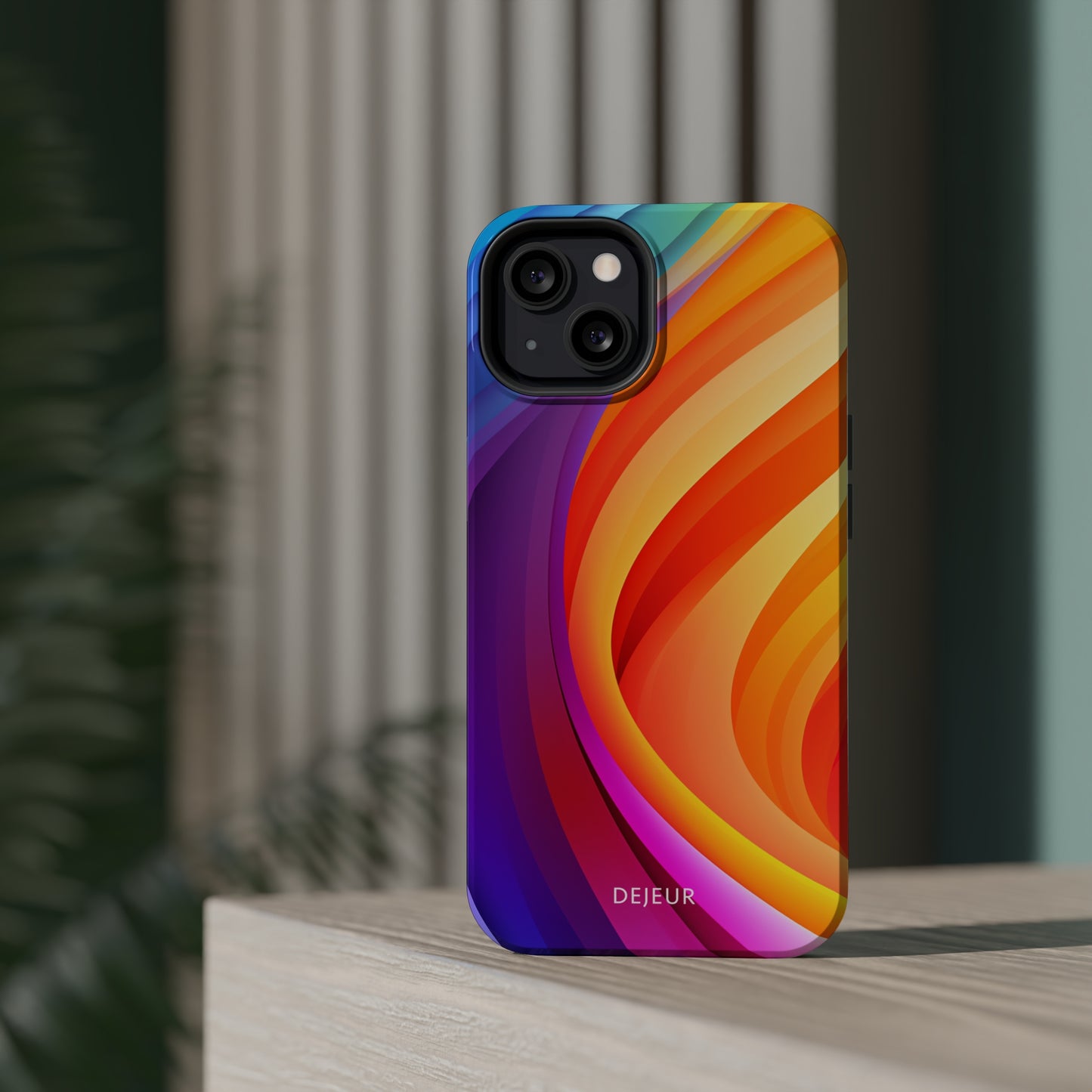 Rainbow Waves - iPhone MagSafe Tough Case