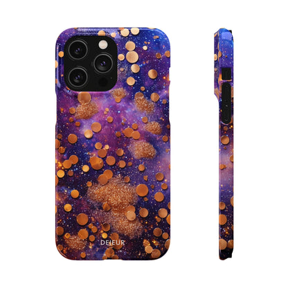 Cosmic Glitter Circles - iPhone Snap Case