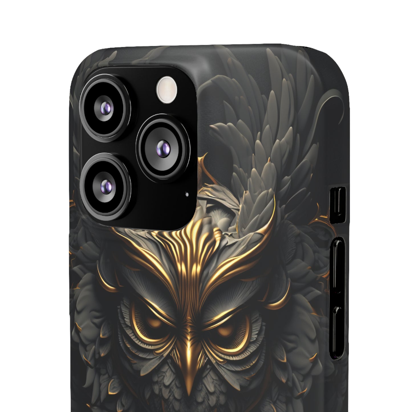 Golden Dark Owl - iPhone Snap Case