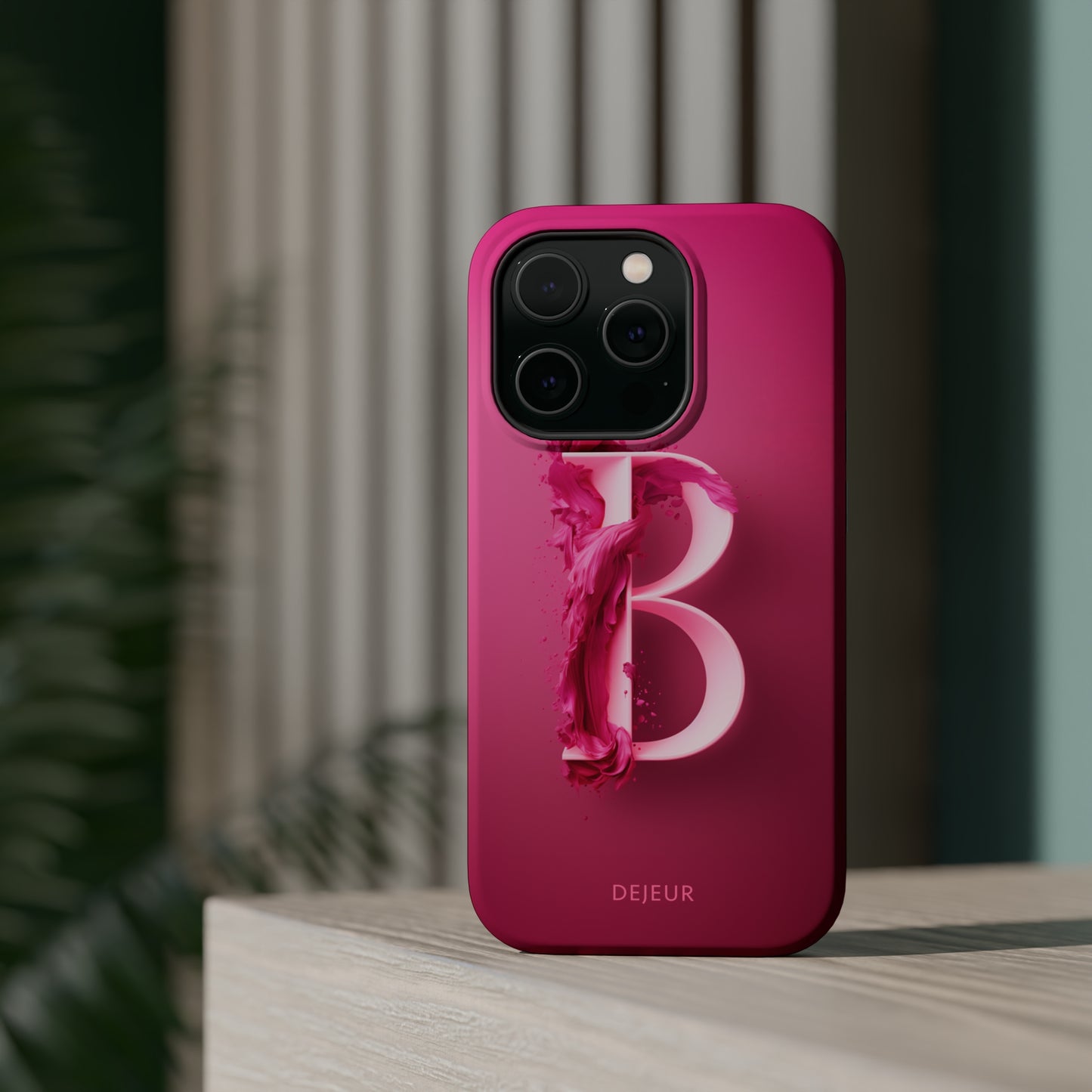 B Hot Pink Splash - iPhone MagSafe Tough Case