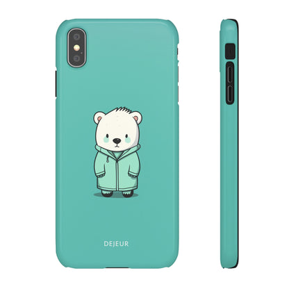 Aqua Coat Bear - iPhone Snap Case