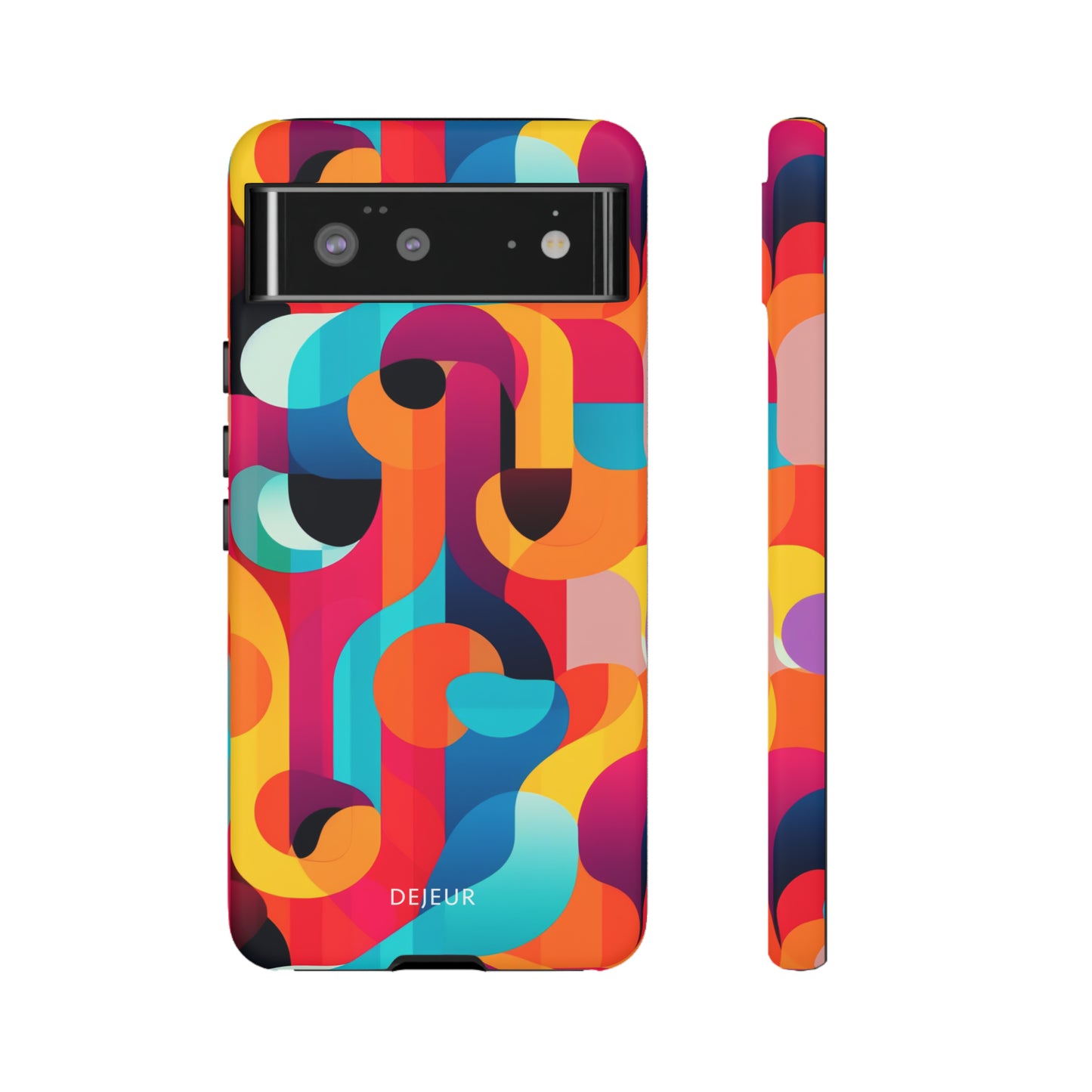 Curved Abstract Shapes - Google Pixel Tough Case