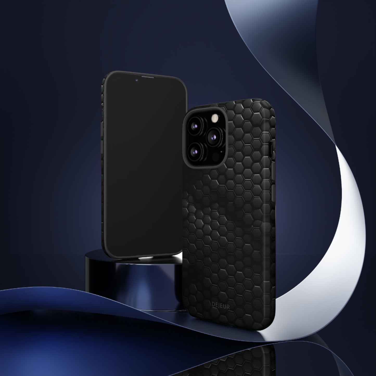 Black Carbon Matrix - iPhone Tough Case