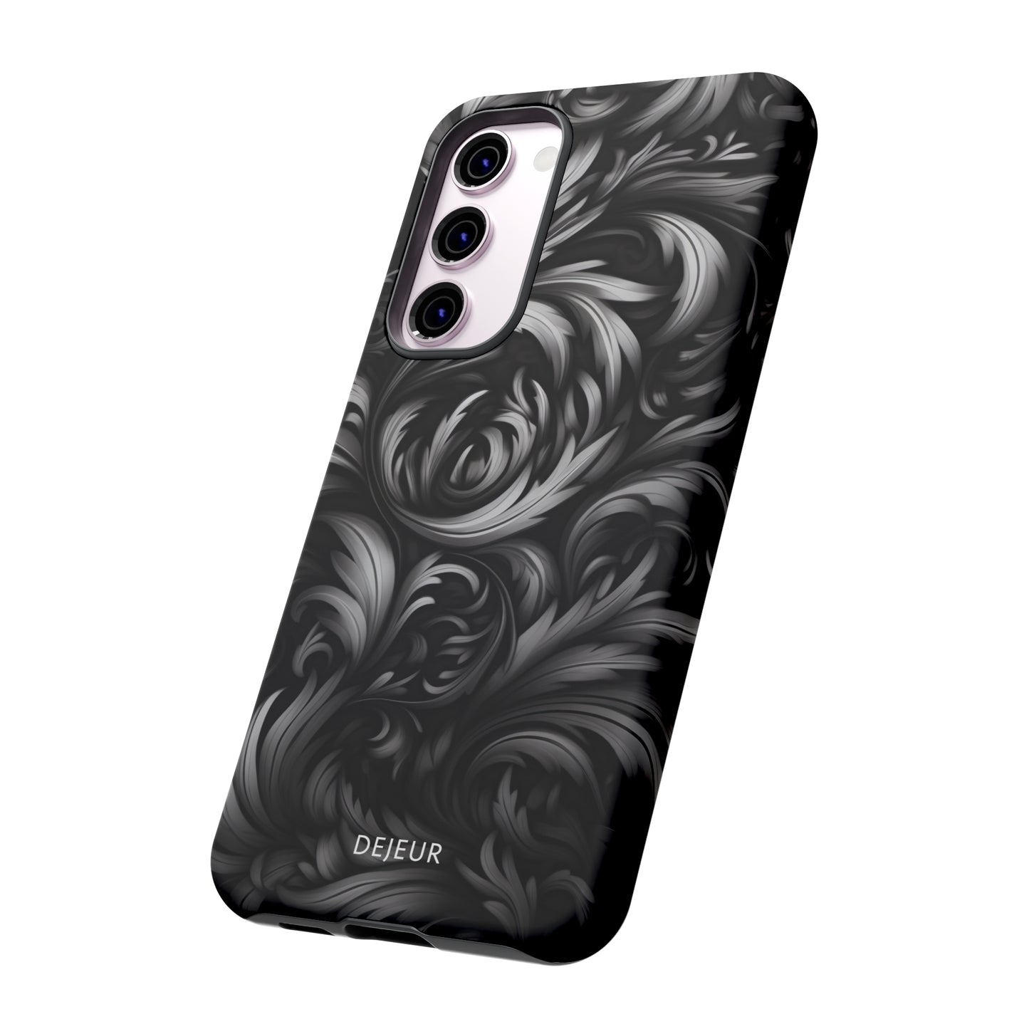 Dark Grey Floral - Samsung Galaxy Tough Case