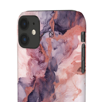 Royal Purple Marble - iPhone Snap Case