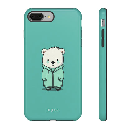 Aqua Coat Bear - iPhone Tough Case