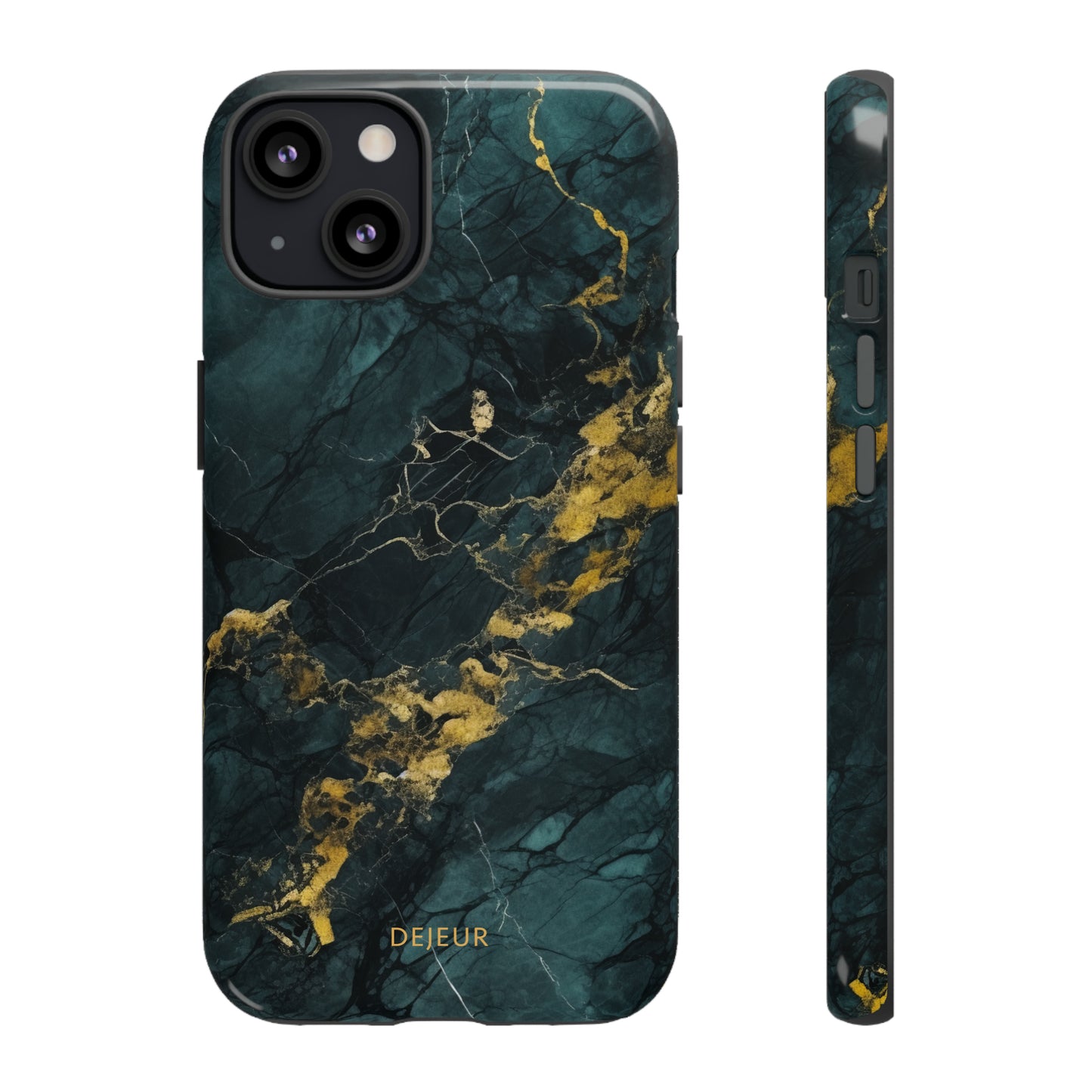 Gold Shadow Marble - iPhone Tough Case