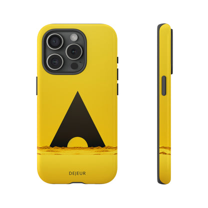 Sun Triangle Yellow - iPhone Tough Case